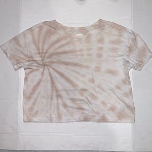 Tie dye cropped t shirt size small
